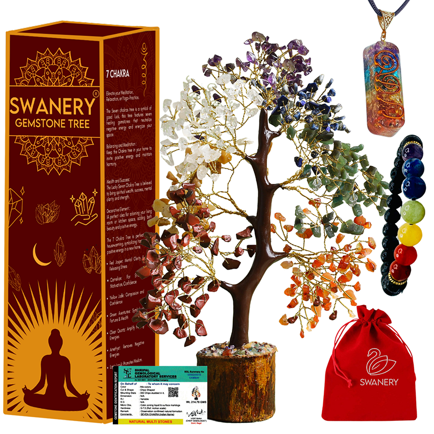 7 Chakra Gemstone Tree of life healing crystal combo