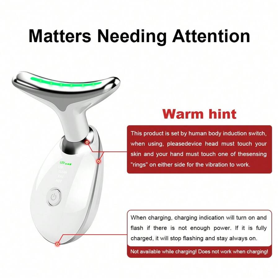 Professional LED Micro-Current Massager – Anti-Wrinkle & Skin Tightening Device for Face & Neck