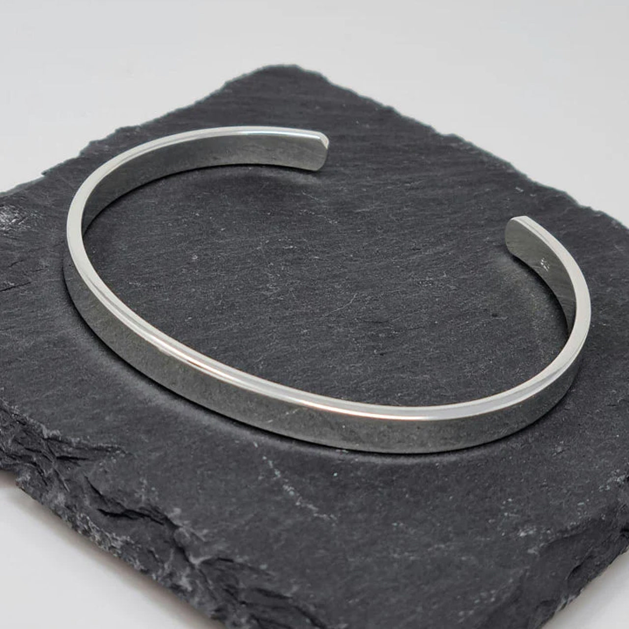 Swanery Men's 925 Sterling Silver Torque Bangle – Handmade Solid Silver Cuff Bracelet For Men
