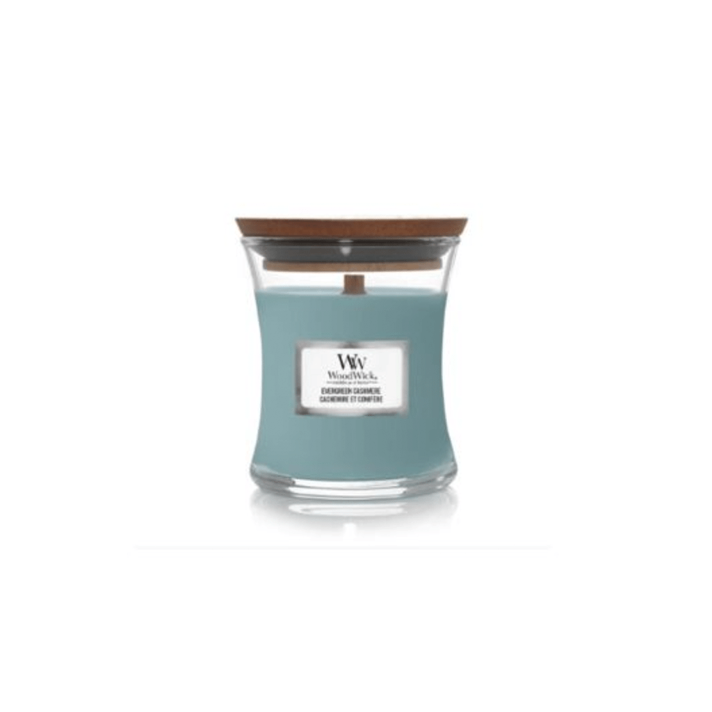 Woodwick Evergreen Cashmere Mini Hourglass Candle - Swanery