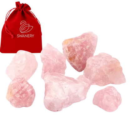 Raw Rose Quartz Crystal | Pink Gemstone