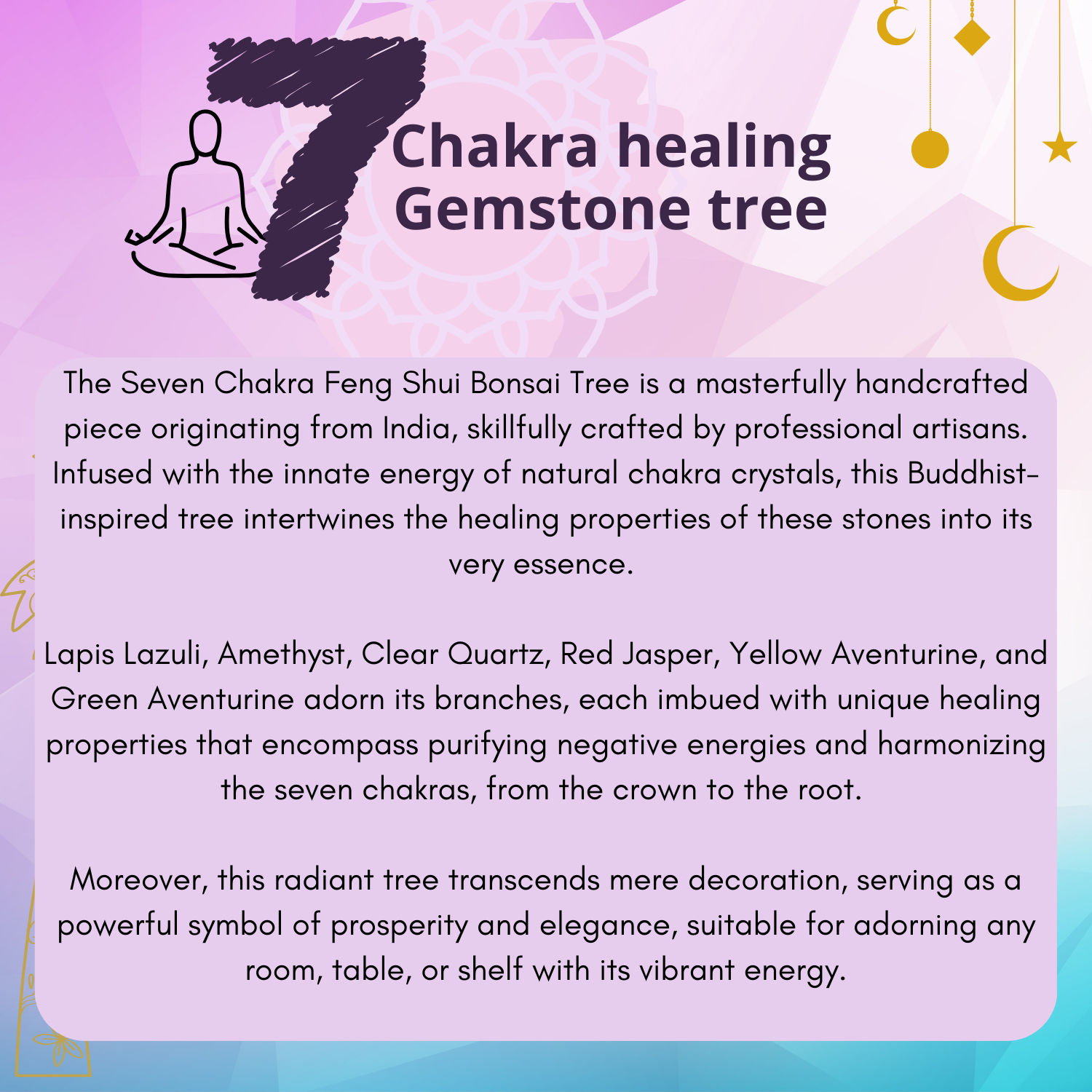 7 Chakra Gemstone Tree with Copper Wire and Agate Base for Gift House Warming, spiritual gifts for women , house decorations living room,