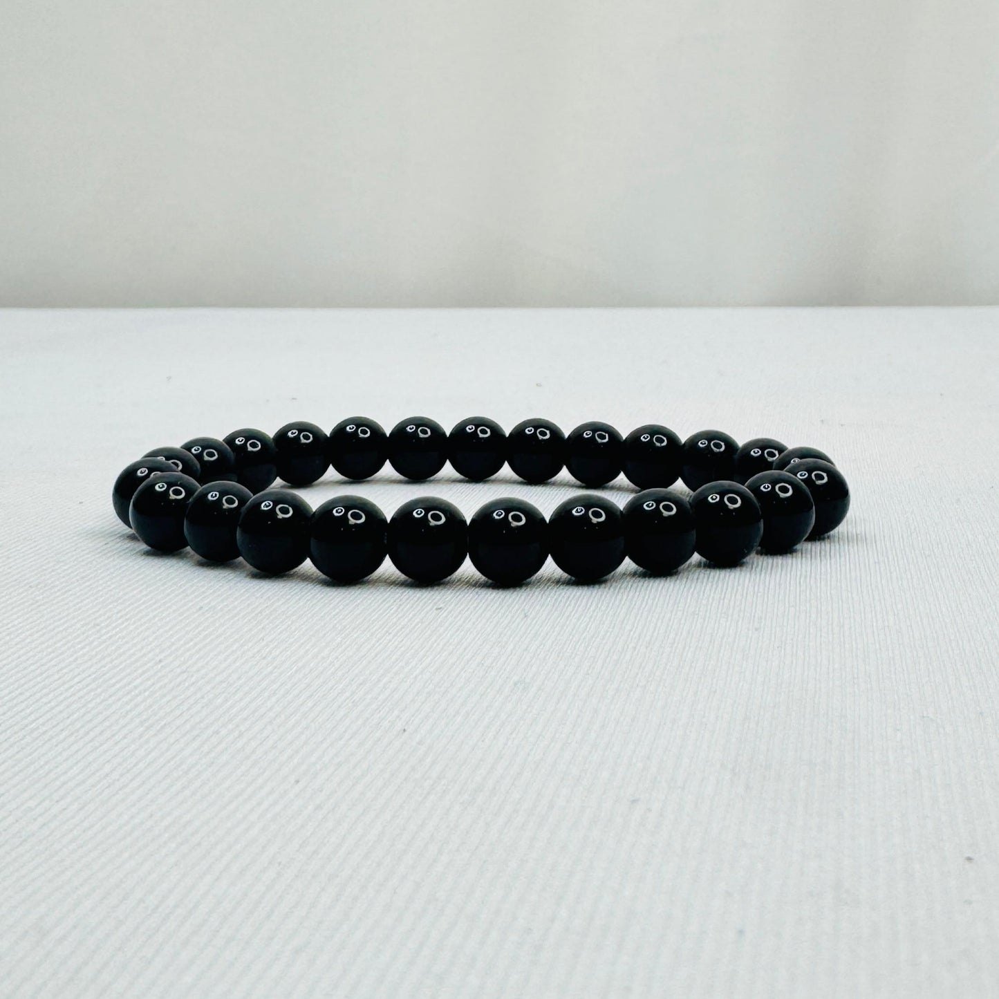 Black bracelet for Men Natural Black Tourmaline Bracelet