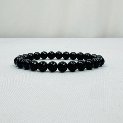 Black bracelet for Men Natural Black Tourmaline Bracelet