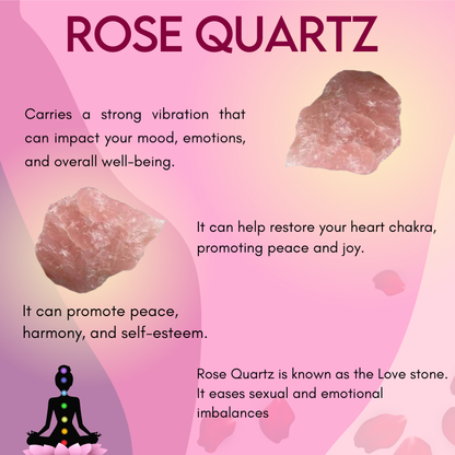 Raw Rose Quartz Crystal | Pink Gemstone