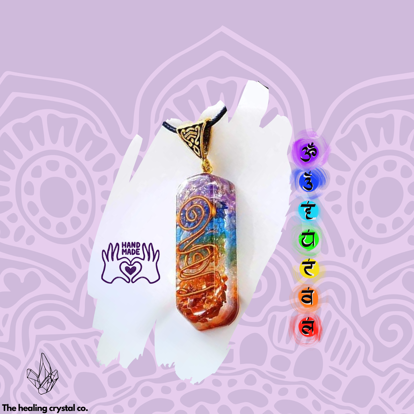 7 Chakra Gemstone Tree of life, Healing Stone for Gift and House Decor With Oragone Pendant spiritual gifts for women