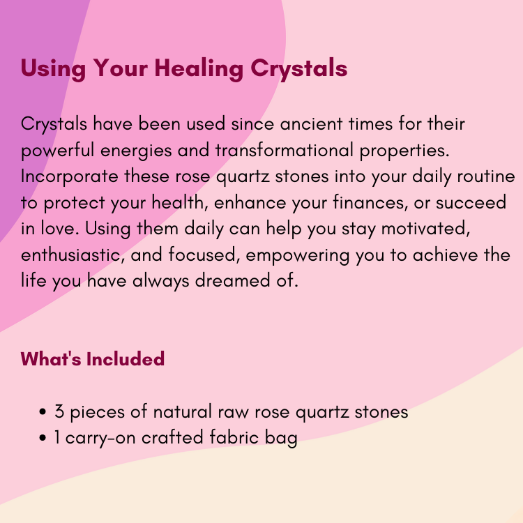 Raw Rose Quartz Crystal | Pink Gemstone