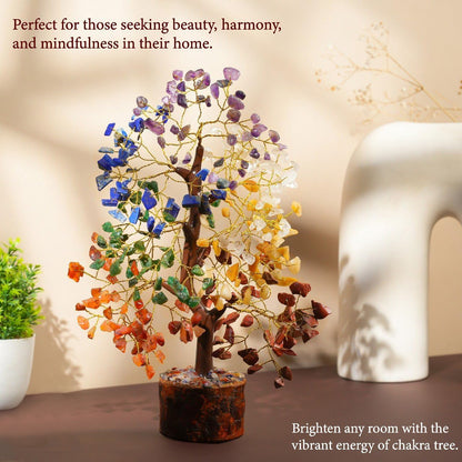 7 Chakra Gemstone Tree of life, Healing Stone for Gift and House Decor With Tree of life Pendant spiritual gifts for women