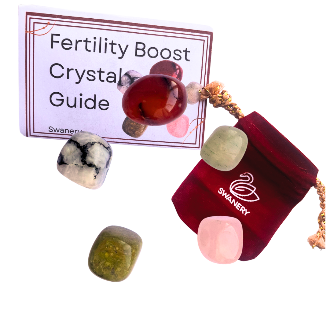 Crystal Set for Fertility and Pregnancy for Healing, Tumble Stones, Palm Stones Crystals, Tumble Stones Fertility Support Crystal Set