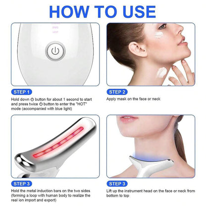 Professional LED Micro-Current Massager – Anti-Wrinkle & Skin Tightening Device for Face & Neck