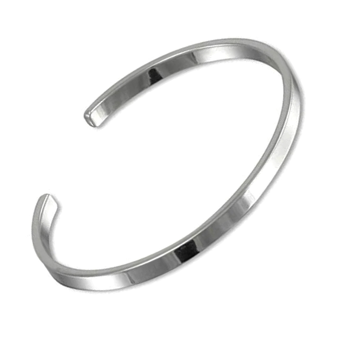 Swanery Men's 925 Sterling Silver Torque Bangle – Handmade Solid Silver Cuff Bracelet For Men