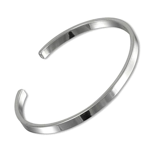 Swanery Men's 925 Sterling Silver Torque Bangle – Handmade Solid Silver Cuff Bracelet For Men