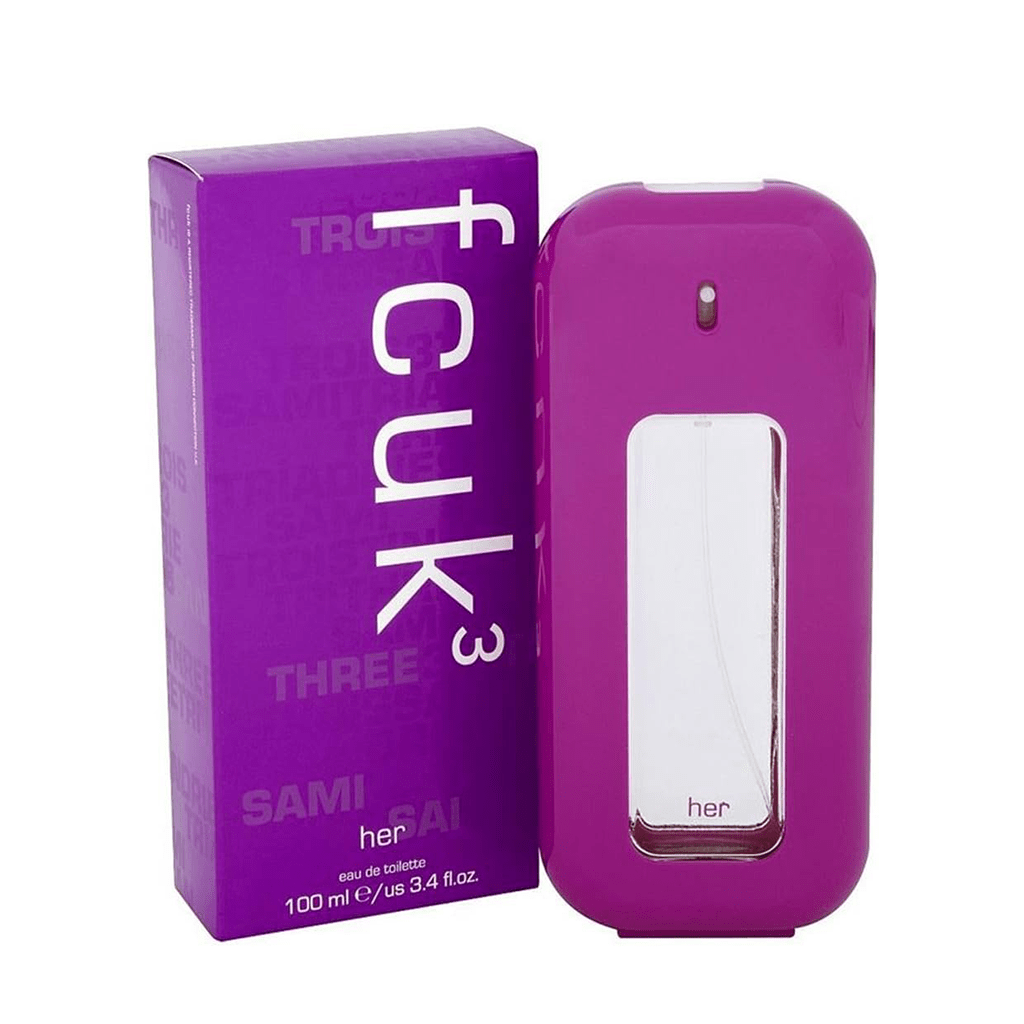 FCUK 3 Her Eau de Toilette Women's Perfume Spray (100ml) - Swanery