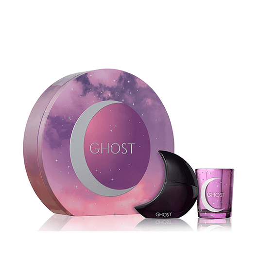 Ghost Deep Night Eau de Toilette Women's Perfume Gift Set Spray (30ml) + Fragranced Candle - Swanery