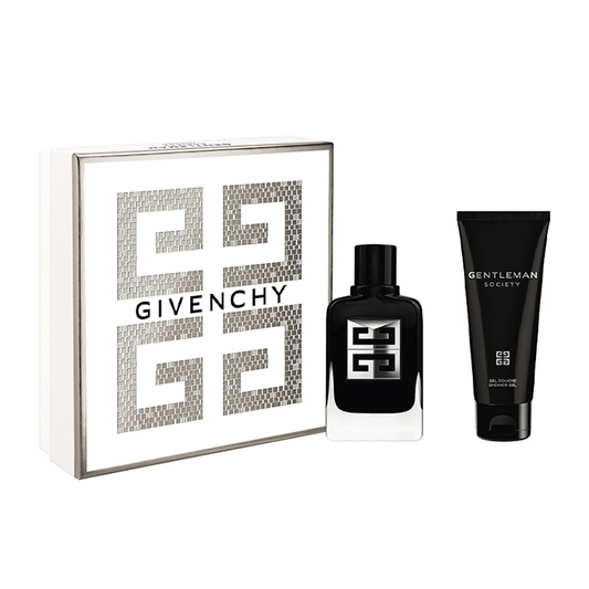 Givenchy Gentleman Society Eau de Parfum Men's Aftershave Gift Set Spray (60ml) with 75ml Shower Gel - Swanery