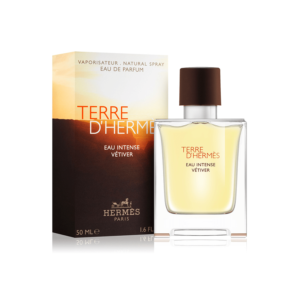 Hermes Terre d'Hermes Eau Intense Vetiver Eau de Parfum Men's Aftershave Spray (15ml, 50ml, 100ml) - Swanery