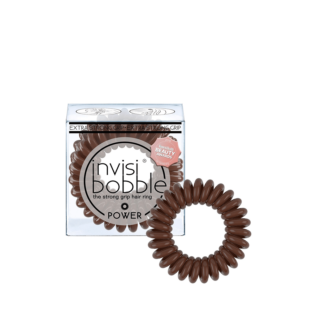 Invisibobble Power The Strong Grip Hair Ring Petzel Brown (3 Pack) - Swanery
