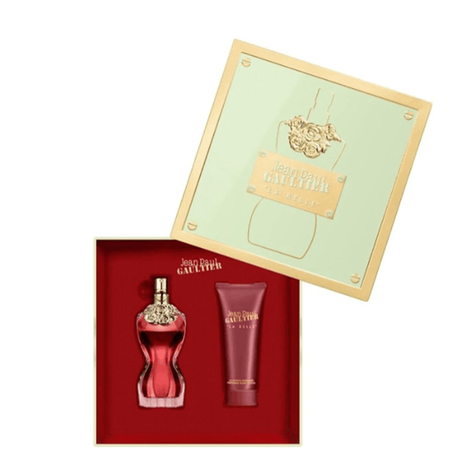 Jean Paul Gaultier La Belle Eau de Parfum Women's Perfume Gift Set Spray (50ml) with 75ml Body Lotion - Swanery