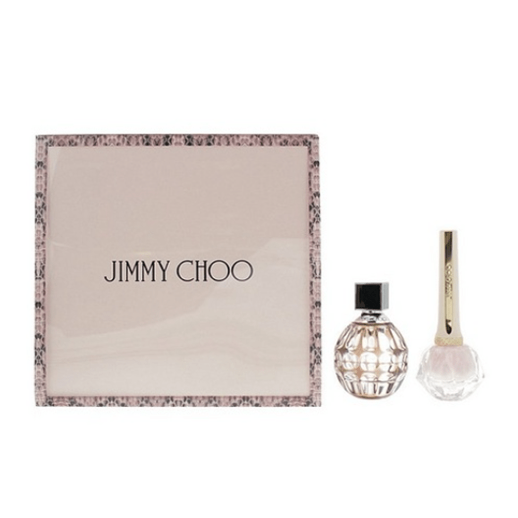 Jimmy Choo Eau De Parfum Gift Set Spray (60ml) + Sweet Pink Nail Polish - Swanery