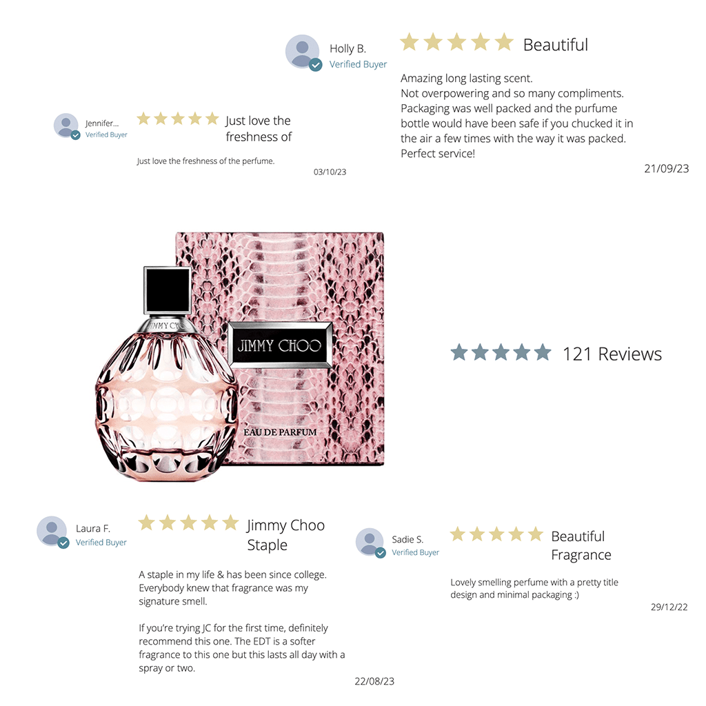 Jimmy Choo Eau de Parfum Women's Perfume Spray (40ml, 60ml, 100ml) - Swanery