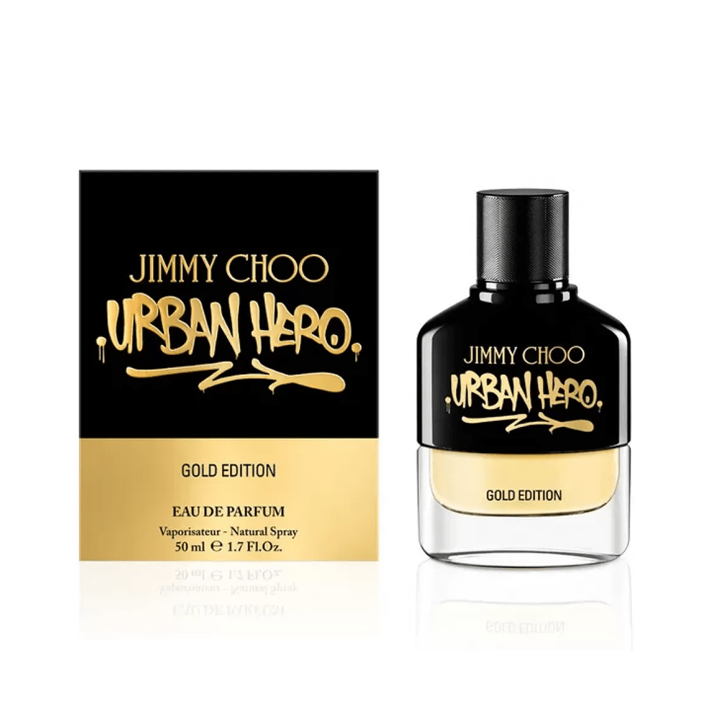 Jimmy Choo Urban Hero Gold Edition Eau de Parfum Men's Aftershave Spray (50ml, 100ml) - Swanery