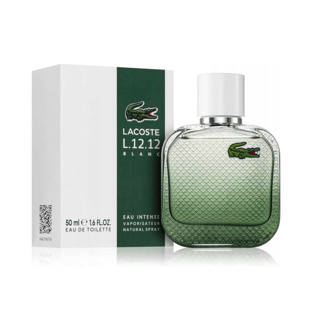 Lacoste L.12.12 Blanc Eau Intense Eau de Toilette Men's Aftershave Spray (50ml, 100ml) - Swanery