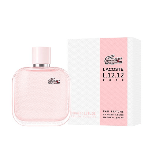 Lacoste L.12.12 Rose Eau Fraiche Eau de Toilette Women's Fragrance Spray (35ml, 50ml, 100ml) - Swanery