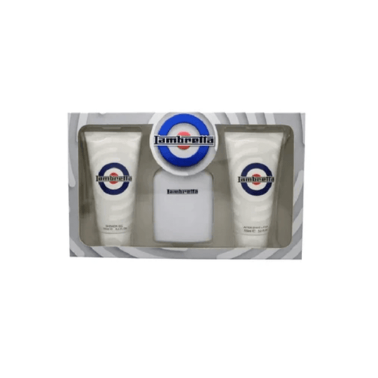 Lambretta Eau de Parfum Men's Aftershave Gift Set Spray (100ml) with Shower Gel & Aftershave Balm - Swanery