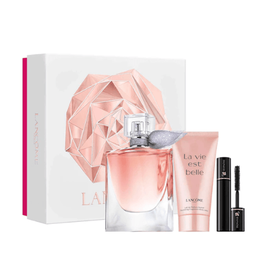 Lancome La Vie Est Belle Eau de Parfum Women's Gift Set Spray (50ml) with Body Lotion and Hypnose Volume Mascara - Swanery