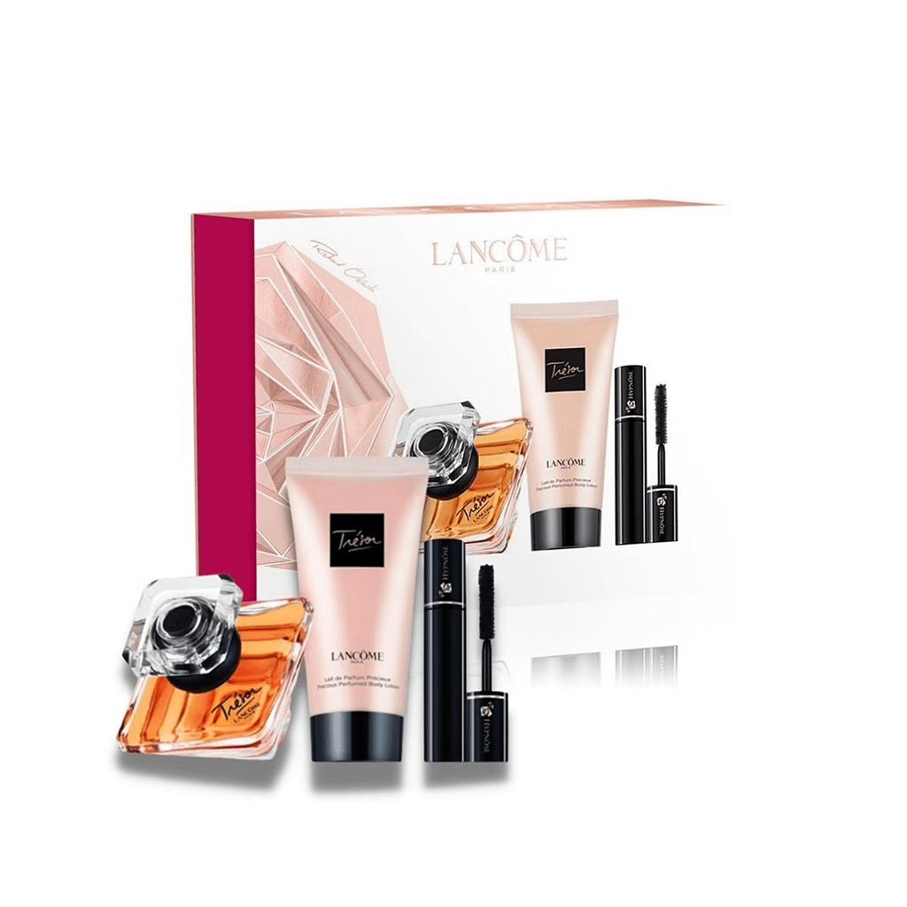 Lancome Tresor Eau de Parfum Women's Perfume Gift Set Spray (30ml) with Body Lotion and Mascara - Swanery