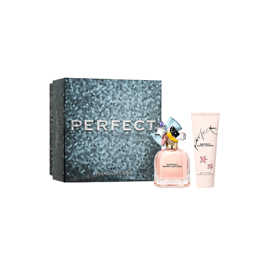 Marc Jacobs Perfect Eau de Parfum Women's Perfume Gift Set Spray (50ml) with Body Lotion - Swanery