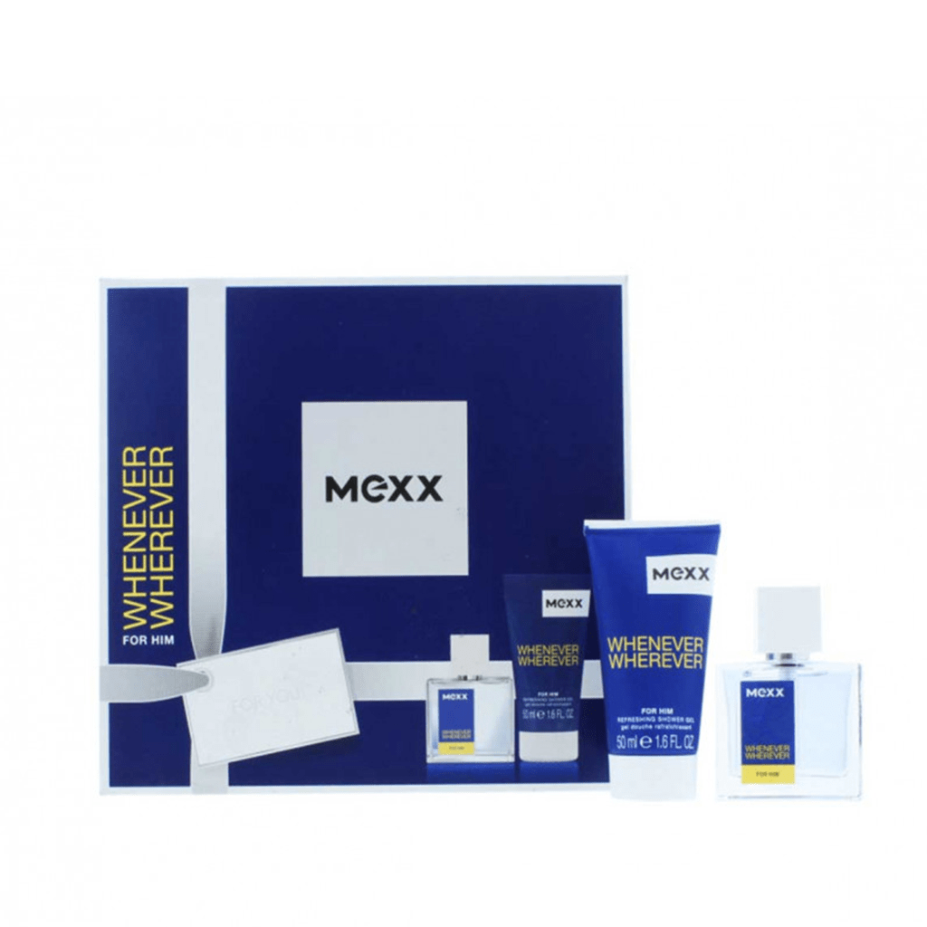 Mexx Whenever Wherever For Him Eau de Toilette Gift Set (30ml) with Shower Gel - Swanery