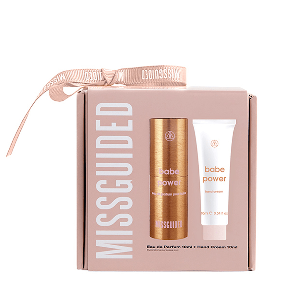 Missguided Babe Power Eau de Parfum Women's Perfume Spray Gift Set (10ml) with 10ml Hand Cream - Swanery