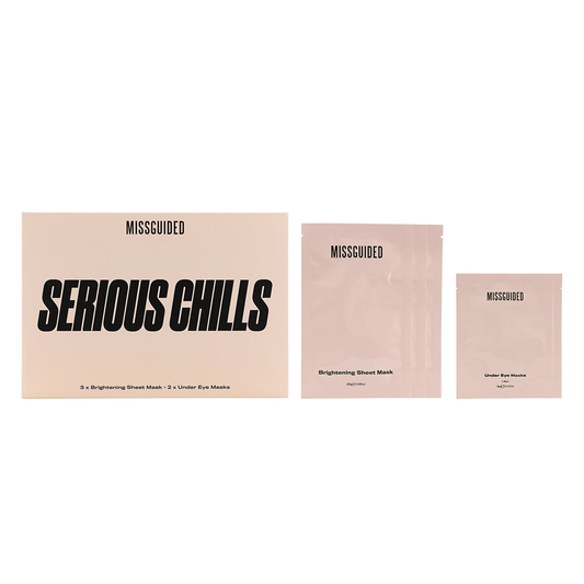 Missguided Serious Chills Face Pamper Gift Set (Sheet Masks x3 + Under Eye Masks x2) - Swanery