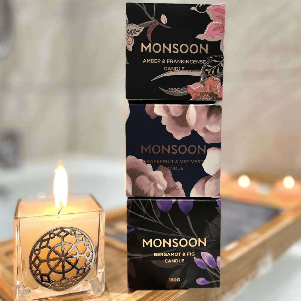 Monsoon Bergamot and Fig Candle (180g) - Swanery