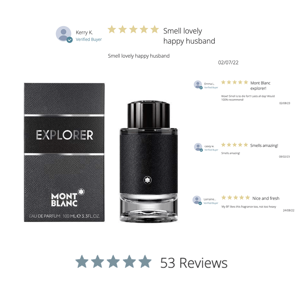 Mont Blanc Explorer Eau de Parfum Men's Aftershave Spray (30ml, 60ml, 100ml) - Swanery