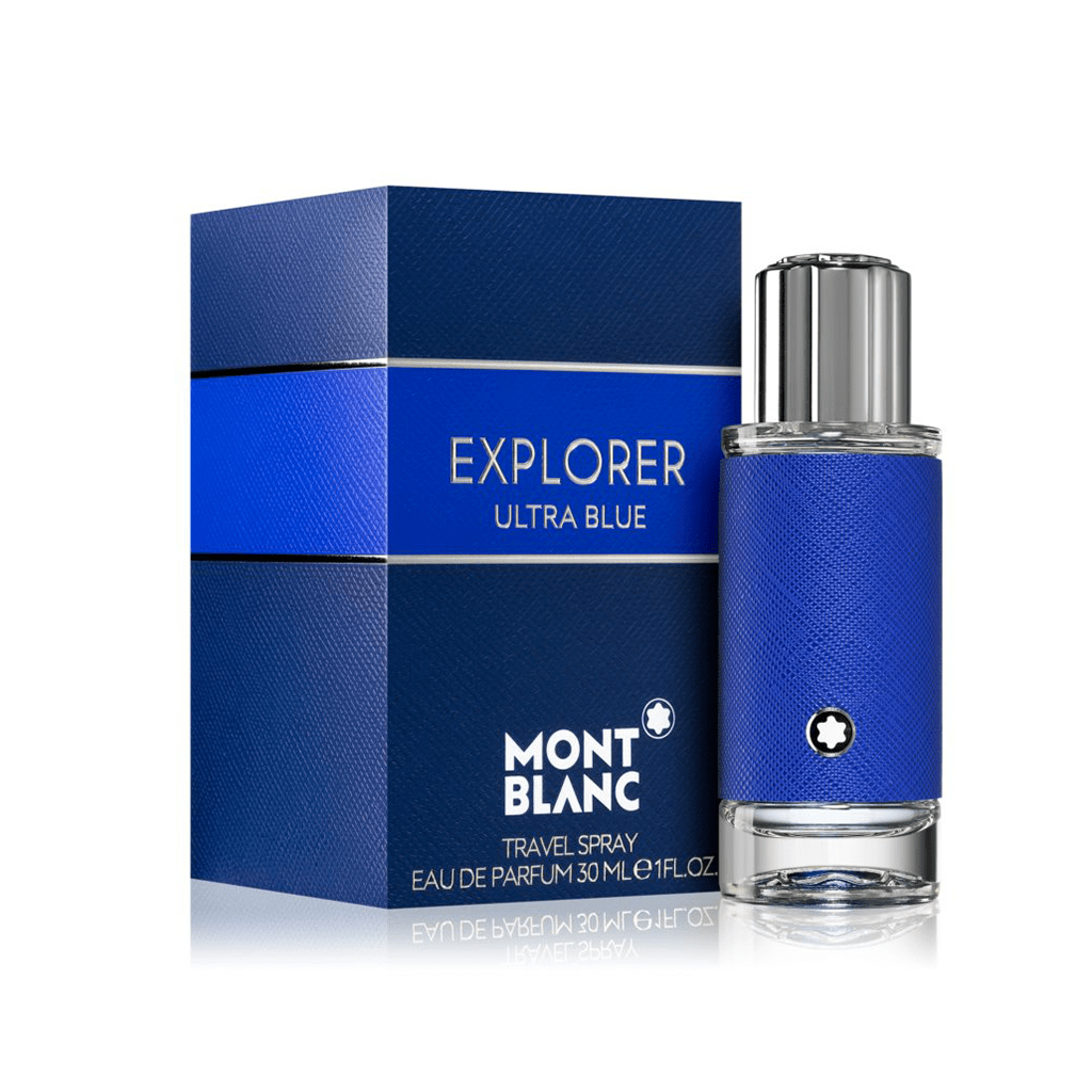 Mont Blanc Explorer Ultra Blue Eau de Parfum Men's Aftershave Spray (30ml, 60ml, 100ml) - Swanery