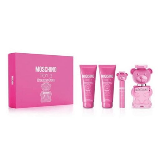 Moschino Toy 2 Bubble Gum Eau de Toilette Women's Gift Set Spray (100ml) with 100ml Shower Gel, 100ml Body Lotion and 10ml EDT - Swanery