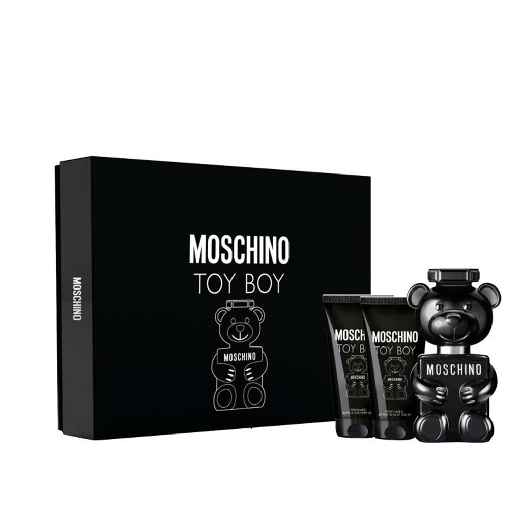 Moschino Toy Boy Eau de Parfum Gift Set (50ml) with Bath & Shower Gel and Aftershave Balm - Swanery