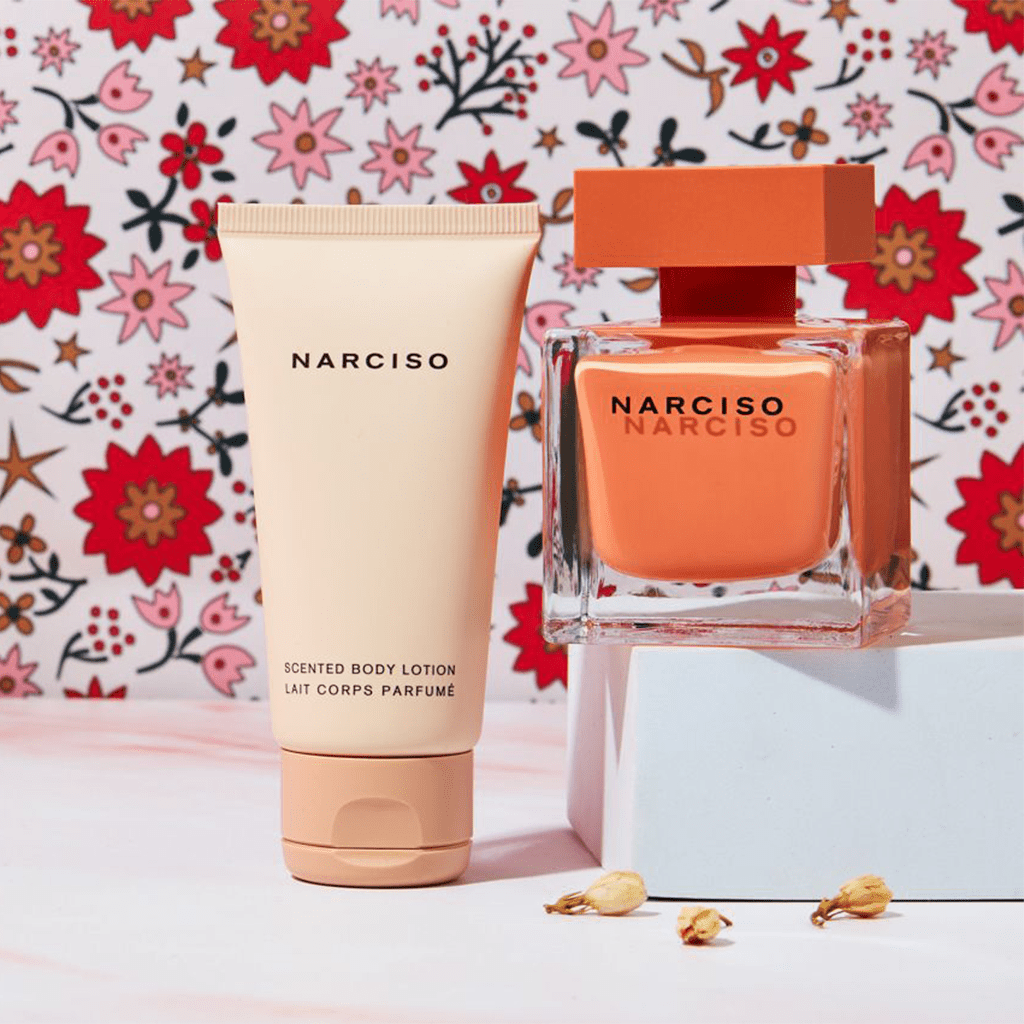 Narciso Rodriguez Narciso Ambree Women's Eau de Parfum Gift Set Spray (50ml) with Body Lotion - Swanery