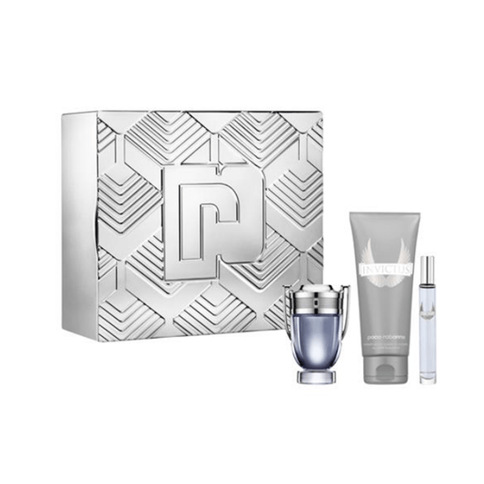 Paco Rabanne Invictus Eau de Toilette Men's Aftershave Gift Set (50ml) with Shower Gel & 10ml EDT - Swanery