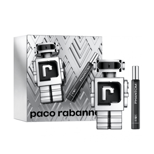 Paco Rabanne Phantom Eau De Toilette Gift Set Spray (100ml) with 20ml EDT - Swanery