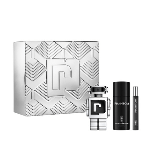 Paco Rabanne Phantom Eau De Toilette Gift Set Spray (100ml) with Deodorant and 10ml EDT - Swanery