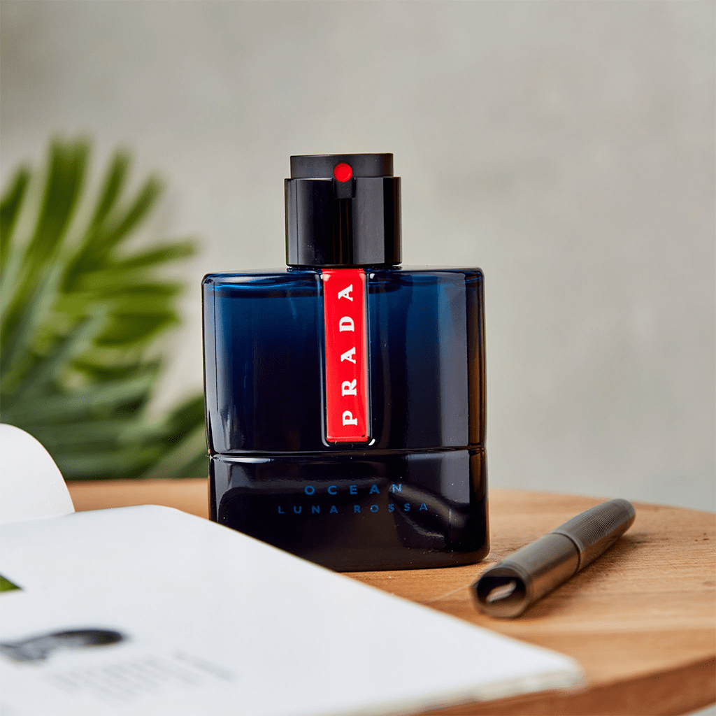 Prada Luna Rossa Ocean Eau de Parfum Mens Aftershave Spray (50ml, 100ml) - Swanery