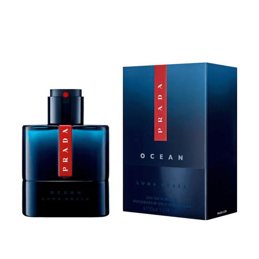 Prada Luna Rossa Ocean Eau de Toilette Mens Aftershave Spray (50ml, 100ml) - Swanery