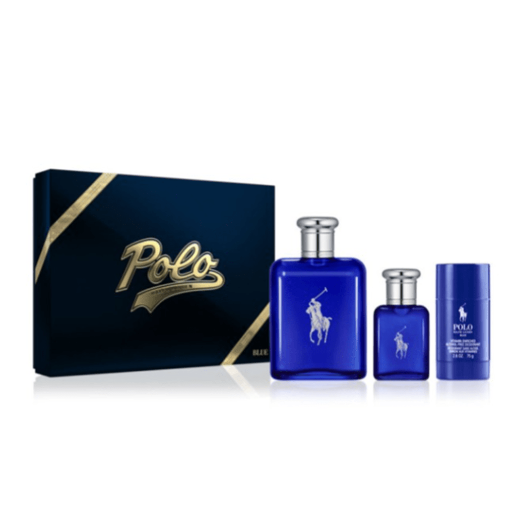 Ralph Lauren Polo Eau de Toilette Men's Aftershave Gift Set Spray (125ml) + 75g Roll On Deodorant + 40ml EDT Spray - Swanery