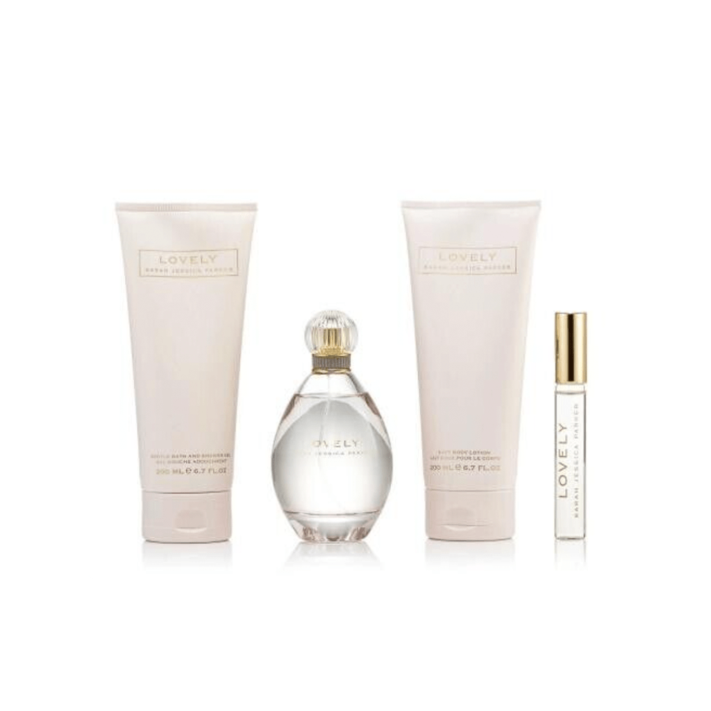 Sarah Jessica Parker Lovely Eau de Parfum Women's Gift Set (100ml) with Shower Gel, Body Lotion and 15ml EDP - Swanery