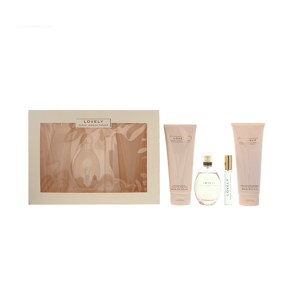 Sarah Jessica Parker Lovely Eau de Parfum Women's Gift Set (100ml) with Shower Gel, Body Lotion and 15ml EDP - Swanery