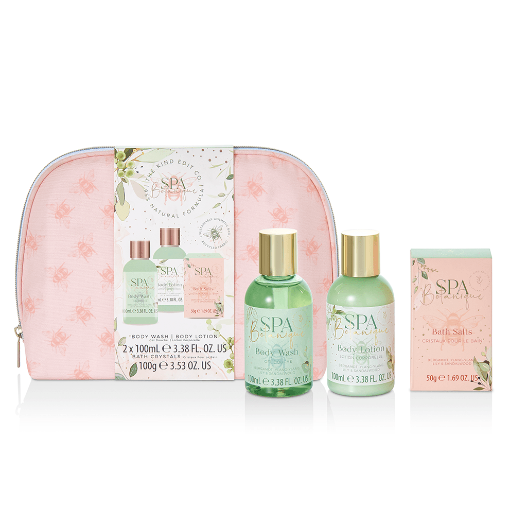 The Kind Edit Co. Spa Botanique Cosmetic Bag Gift Set - Swanery