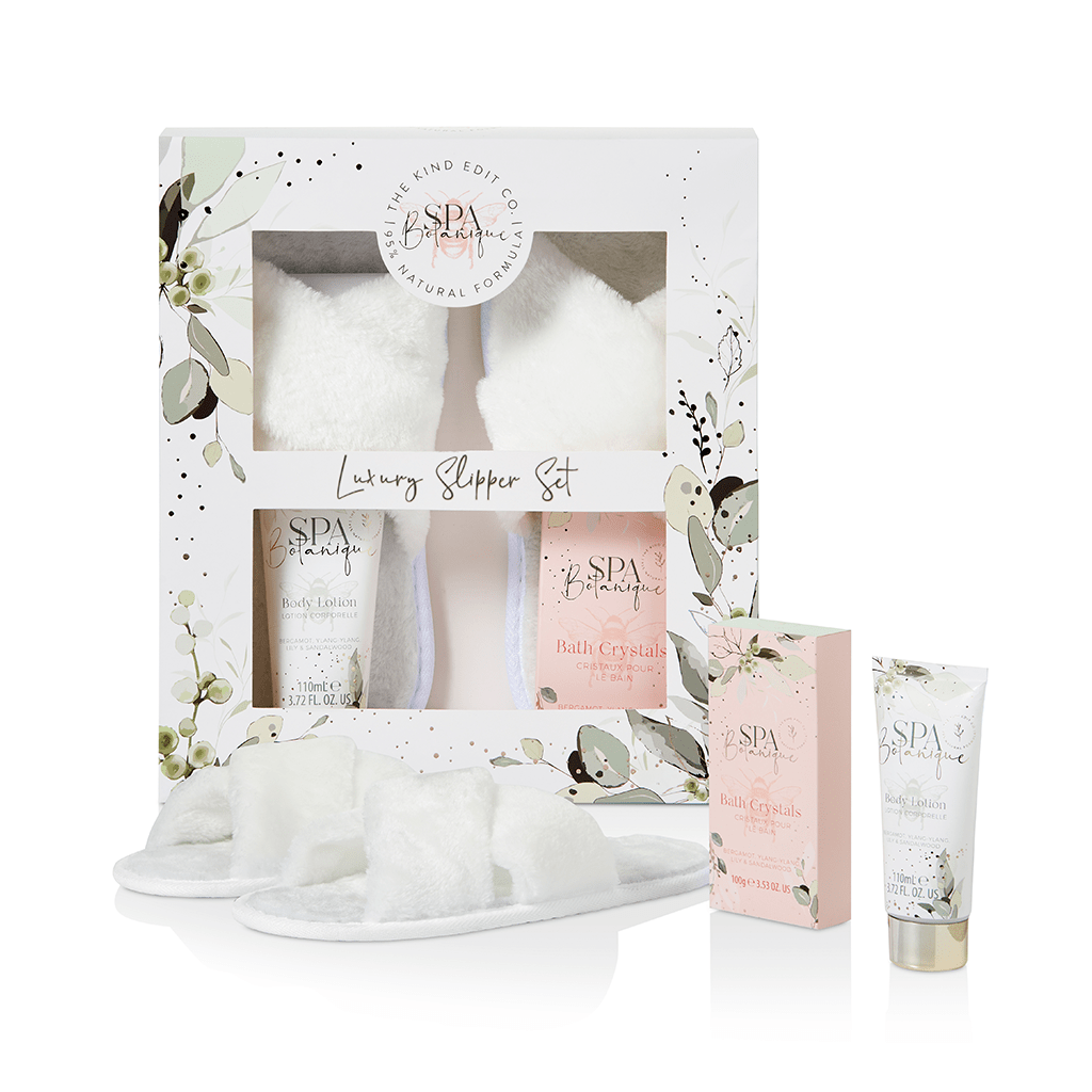 The Kind Edit Co. Spa Botanique Luxury Slipper Gift Set - Swanery